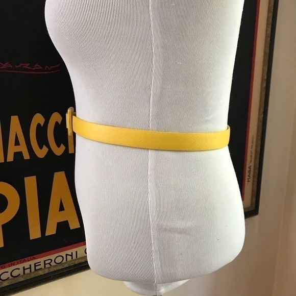 Tahari Arthur S Levine Faux Yellow Snake Skin Belt main image 16